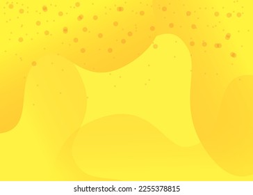 Orange abstract template for card or banner. Metal Background with waves and reflections