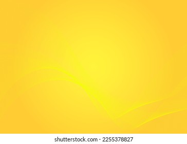 Orange abstract template for card or banner. Metal Background with waves and reflections