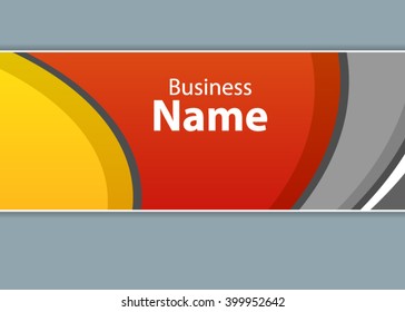 Orange abstract template for card or banner. Metal Background with waves and reflections. Business background, silver, illustration. Illustration of abstract background with a metallic element