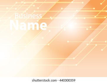 Orange abstract template for card or banner. Metal Background with waves and reflections. Business background, silver, illustration. Illustration of abstract background with a metallic element 