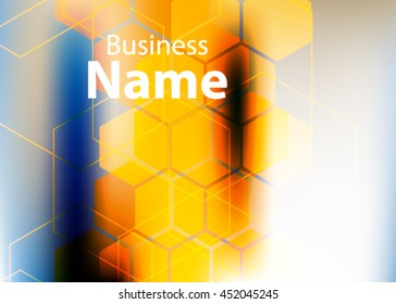 Orange abstract template for card or banner. Metal Background with waves and reflections. Business background, silver, illustration. Illustration of abstract background with a metallic element