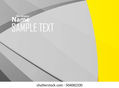 Orange abstract template for card or banner. Metal Background with waves and reflections