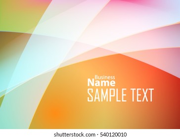 Plantilla abstracta naranja para tarjeta o banner. Fondo metálico con ondas y reflejos. Antecedentes empresariales, plata, ilustración. Ilustración de fondo abstracto con un elemento metálico