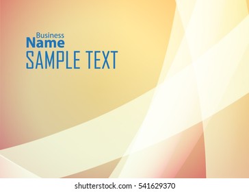 Orange abstract template for card or banner. Metal Background with waves and reflections. Business background, silver, illustration. Illustration of abstract background with a metallic element