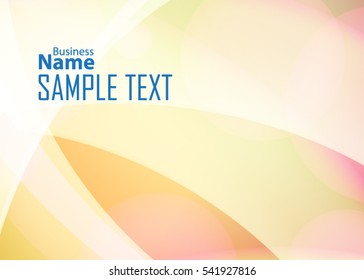 Orange abstract template for card or banner. Metal Background with waves and reflections. Business background, Illustration 