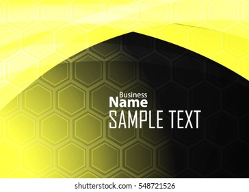 Orange abstract template for card or banner. Metal Background with waves and reflections. Business background, silver, illustration. Illustration of abstract background with a metallic element