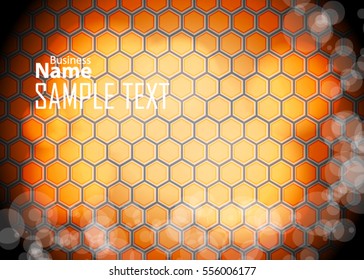 Orange abstract template for card or banner. Metal Background with waves and reflections. Business background, silver, illustration. Illustration of abstract background with a metallic element