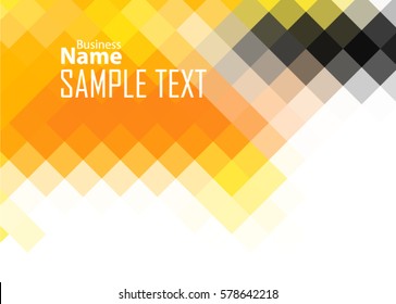 Orange abstract template for card or banner. Metal Background with waves and reflections. Business background, silver, illustration. Illustration of abstract background with a metallic element