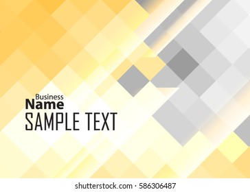 Orange abstract template for card or banner. Metal Background with waves and reflections. Business background. Illustration of abstract background with a metallic element