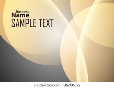 Orange abstract template for card or banner. Metal Background with waves and reflections. Business background. Illustration of abstract background with a metallic element