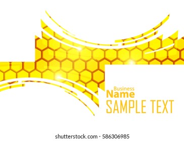 Orange abstract template for card or banner. Metal Background with waves and reflections. Business background. Illustration of abstract background with a metallic element