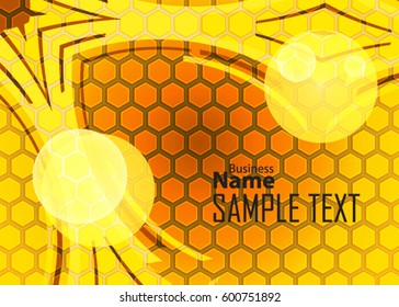 Orange abstract template for card or banner. Metal Background with waves and reflections. Business background, silver, illustration. Illustration of abstract background with a metallic element