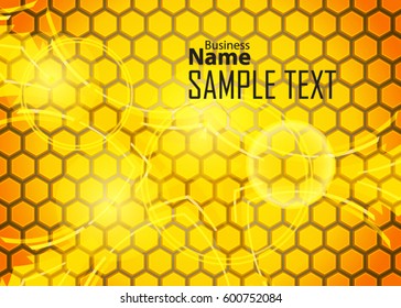Orange abstract template for card or banner. Metal Background with waves and reflections. Business background, silver, illustration. Illustration of abstract background with a metallic element