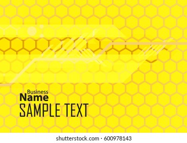 Orange abstract template for card or banner. Metal Background with waves and reflections. Business background, silver, illustration. Illustration of abstract background with a metallic element