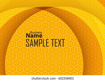 Orange abstract template for card or banner. Metal Background with waves and reflections. Business background. Illustration of abstract background with a metallic element 