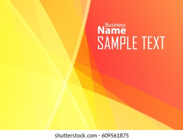 Orange abstract template for card or banner. Metal Background with waves and reflections. Business background, silver, illustration. Illustration of abstract background with a metallic element