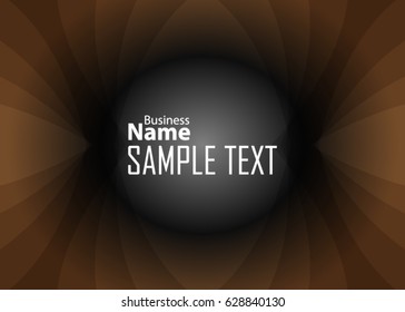 Orange abstract template for card or banner. Metal Background with waves and reflections. Business background, silver, illustration. Illustration of abstract background with a metallic element