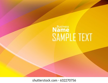 Orange abstract template for card or banner. Metal Background with waves and reflections. Business background, silver, illustration. Illustration of abstract background with a metallic element