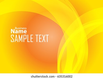 Orange abstract template for card or banner. Metal Background with waves and reflections. Business background, silver, illustration. Illustration of abstract background with a metallic element