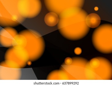 Orange abstract template for card or banner. Metal Background with waves and reflections. Business background, silver, illustration. Illustration of abstract background with a metallic element
