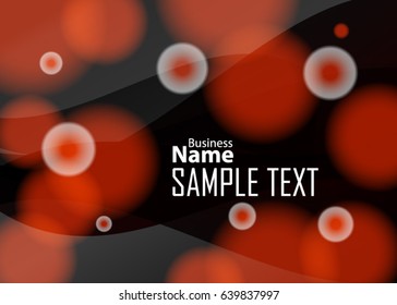 Orange abstract template for card or banner. Abstract background