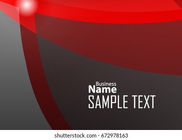 Orange abstract template for card or banner. Metal Background with waves and reflections. Business background, silver, illustration. Illustration of abstract background with a metallic element