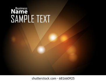 Orange abstract template for card or banner. Metal Background with waves and reflections. Business background, silver, illustration. Illustration of abstract background with a metallic element