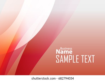 Orange abstract template for card or banner. Metal Background with waves and reflections. Business background, silver, illustration. Illustration of abstract background with a metallic element