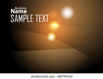 Orange abstract template for card or banner. Metal Background with waves and reflections. Business background, silver, illustration. Illustration of abstract background with a metallic element