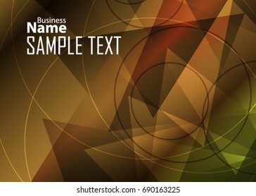 Orange abstract template for card or banner. Metal Background with waves and reflections. Business background, silver, illustration. Illustration of abstract background with a metallic element