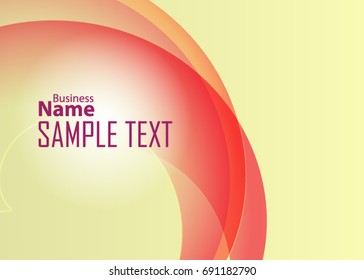 Orange abstract template for card or banner. Metal Background with waves and reflections. Business background, silver, illustration. Illustration of abstract background with a metallic element