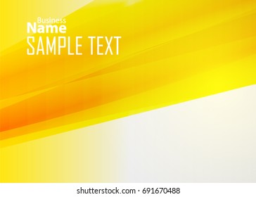 Orange abstract template for card or banner. Metal Background with waves and reflections. Business background, silver, illustration. Illustration of abstract background with a metallic element