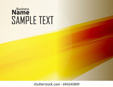 Orange abstract template for card or banner. Metal Background with waves and reflections. Business background, silver, illustration. Illustration of abstract background with a metallic element