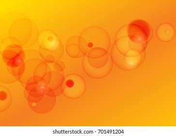 Orange abstract template for card or banner. Metal Background with waves and reflections. Business background, silver, illustration. Illustration of abstract background with a metallic element