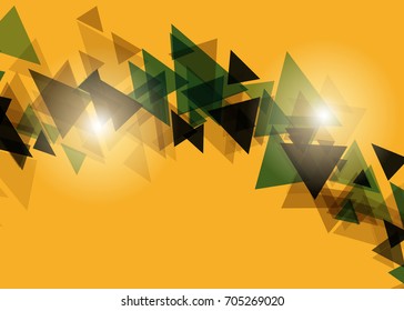 Orange abstract template for card or banner. Metal Background with waves and reflections. Business background, silver, illustration. Illustration of abstract background with a metallic element