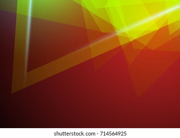 Orange abstract template for card or banner. Metal Background with waves and reflections. Business background, silver, illustration. Illustration of abstract background with a metallic element