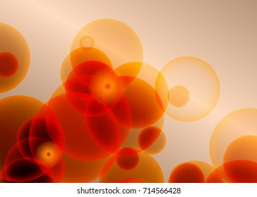 Orange abstract template for card or banner. Metal Background with waves and reflections. Business background, silver, illustration. Illustration of abstract background with a metallic element