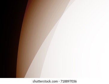 Orange abstract template for card or banner. Metal Background with waves and reflections. Business background, silver, illustration. Illustration of abstract background with a metallic element