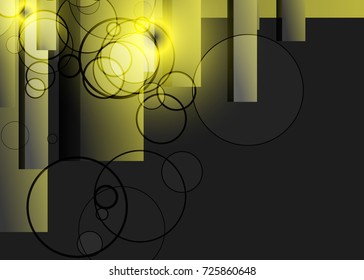 Orange abstract template for card or banner. Metal Background with waves and reflections. Business background, silver, illustration. Illustration of abstract background with a metallic element