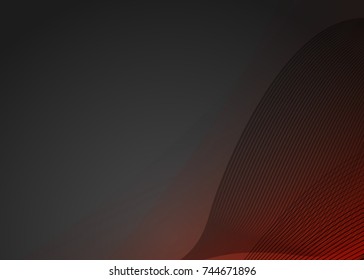 Orange abstract template for card or banner. Abstract background