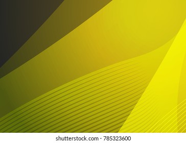 Orange abstract template for card or banner. Metal Background with waves and reflections. Business background, silver, illustration. Illustration of abstract background with a metallic element