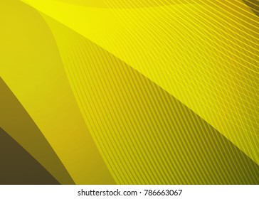 Orange abstract template for card or banner. Metal Background with waves and reflections. Business background, silver, illustration. Illustration of abstract background with a metallic element