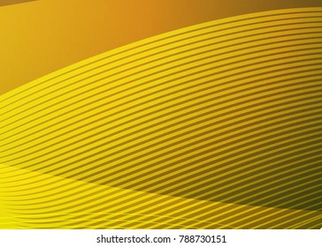 Orange abstract template for card or banner. Metal Background with waves and reflections. Business background, silver, illustration. Illustration of abstract background with a metallic element