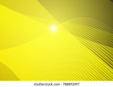 Orange abstract template for card or banner. Metal Background with waves and reflections. Business background, silver, illustration. Illustration of abstract background with a metallic element