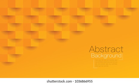 Orange abstract texture. Vector background 3d paper art style can be used in cover design, book design, poster, flyer, cd cover, website backgrounds or advertising.