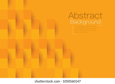 Orange abstract texture. Vector background 3d paper art style can be used in cover design, book design, poster, cd cover, flyer, website backgrounds or advertising.