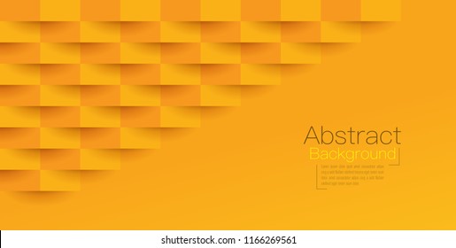 Orange abstract texture. Vector background 3d paper art style can be used in cover design, book design, poster, cd cover, website backgrounds or advertising.