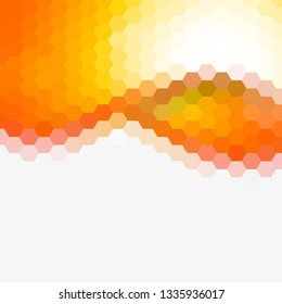 orange abstract triangles 
