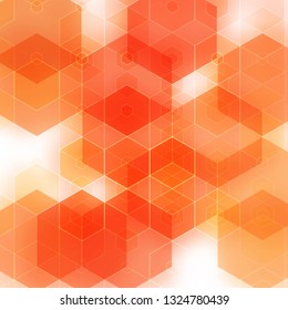 orange abstract triangular background polygonal style