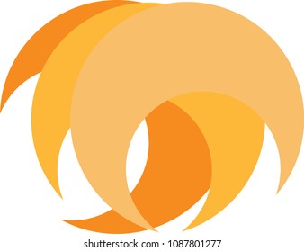 Orange Abstract Umbrella
